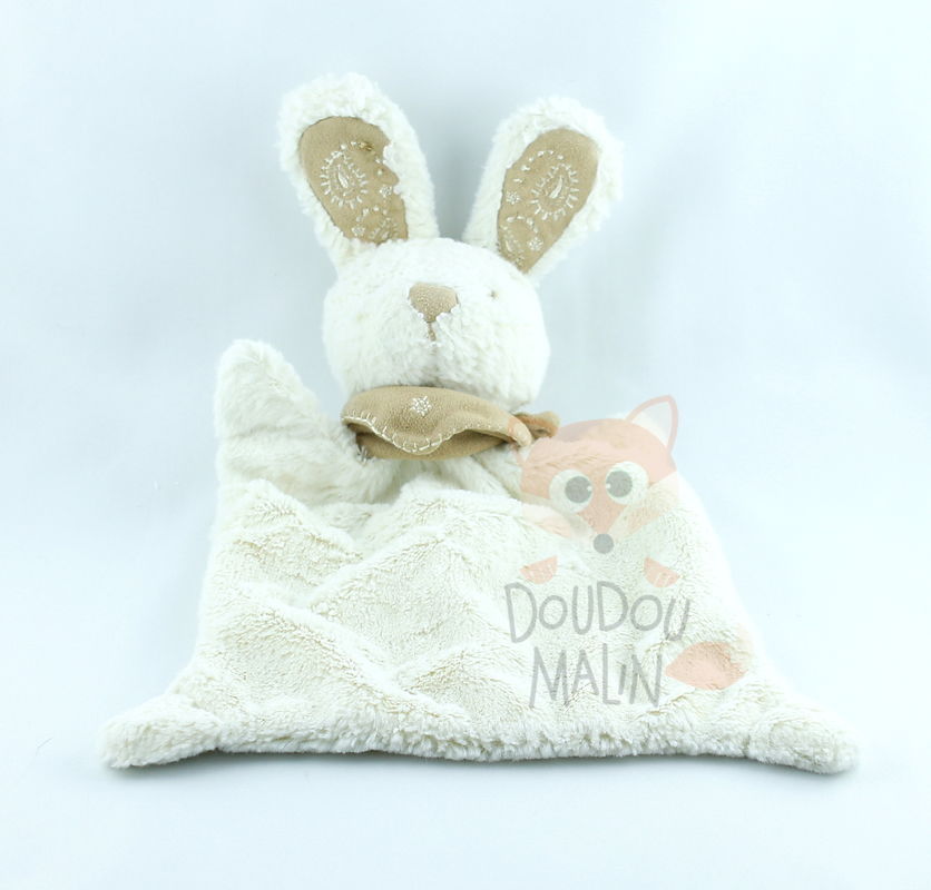  my friend teddy baby comforter rabbit white brown 